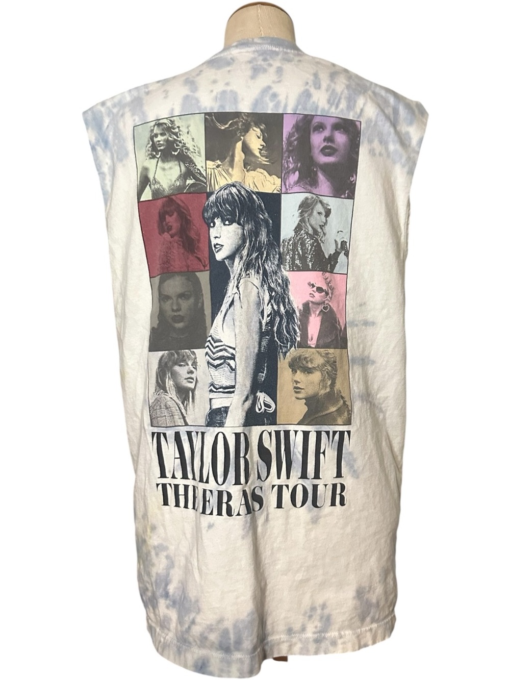 Taylor Swift The Era Tour Tie Dye Tank Top Blue Size Small